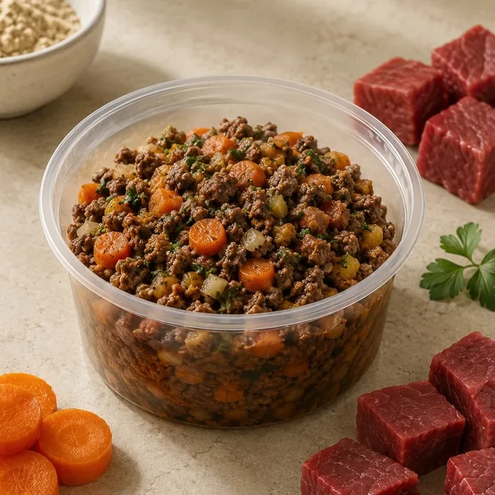 Pawbeefy - Fresh beef dog food by Pawby Kitchen